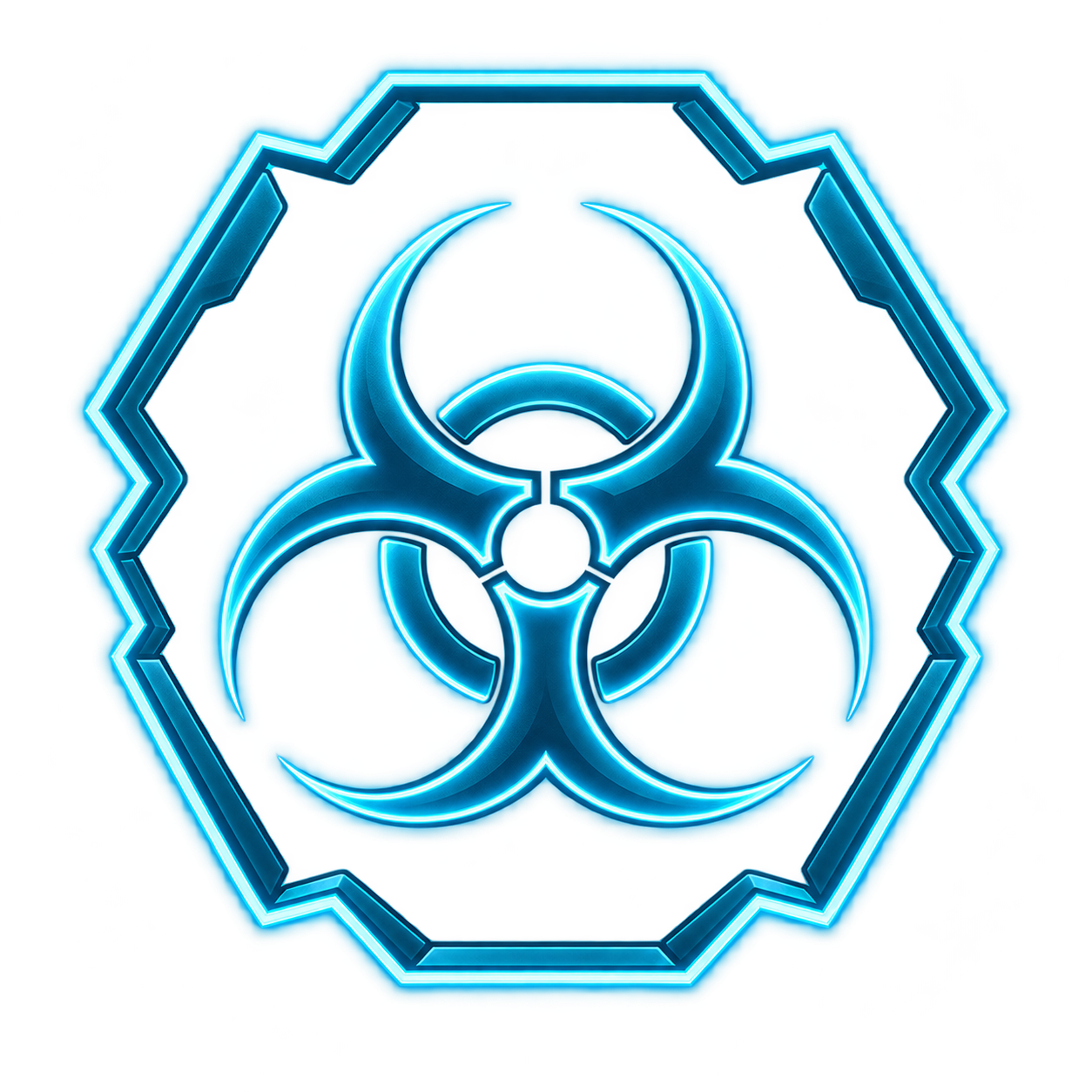Biohazard icon for biological effects
